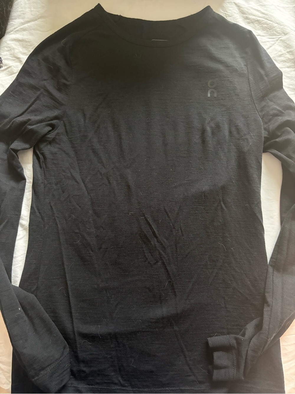 On Running Black Long Sleeve Crew Shirt